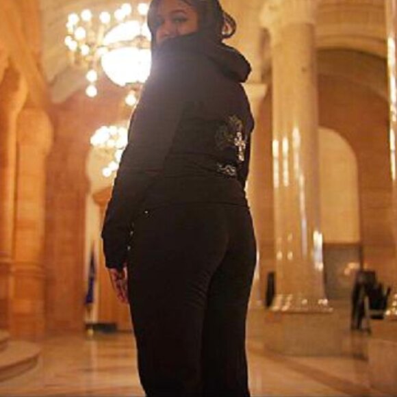 TWISTED HEART AMERICA 3 PIECE SWEAT SUIT Y2K VINTAGE RARE! - Picture 9 of 10